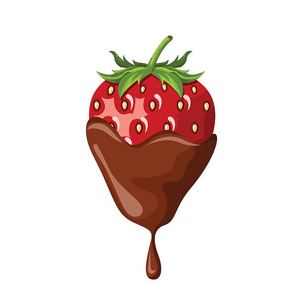 chocolate covered strawberry - chocolate covered strawberries stock illus.....