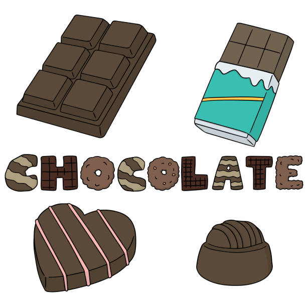 Best Dark Chocolate Illustrations Royalty Free Vector