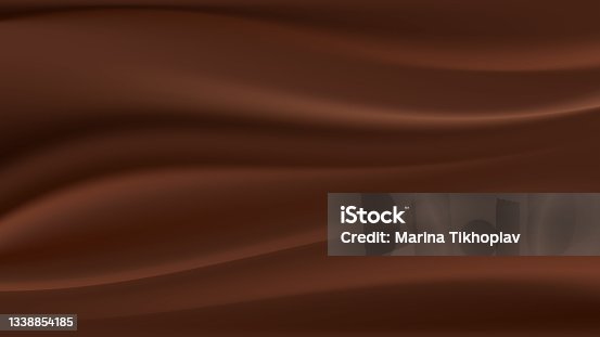 istock Chocolate wave, abstract background. Vector illustration 1338854185