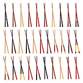 Chopsticks vector set. Vector. eps10.