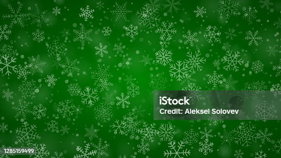 istock Christmas background of snowflakes 1285159499