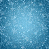 Winter background. Fallen defocused snowflakes. Christmas. Vector.  