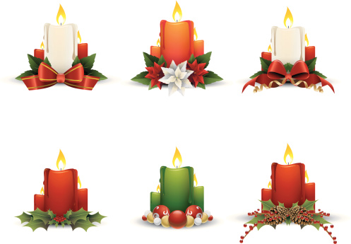 Christmas Candle Icons