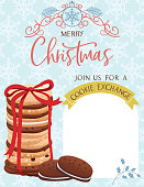istock Christmas Cookie Exchange Invitation Template 1344803023