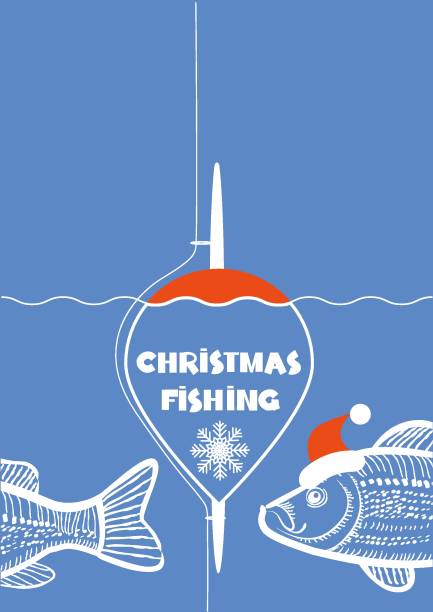 Goldfish & Christmas Tree Xmas Card–Funny Christmas Card Merry Christmas Card 