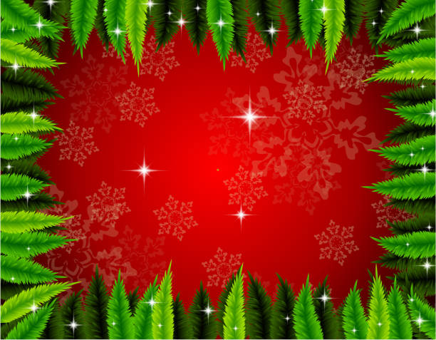 Christmas greeting card vector art illustration