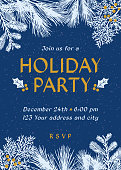 Christmas party invitation - Illustration