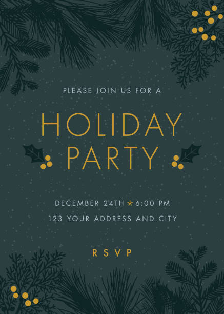 Christmas party invitation. Christmas party invitation - Illustration holiday event illustrations stock illustrations