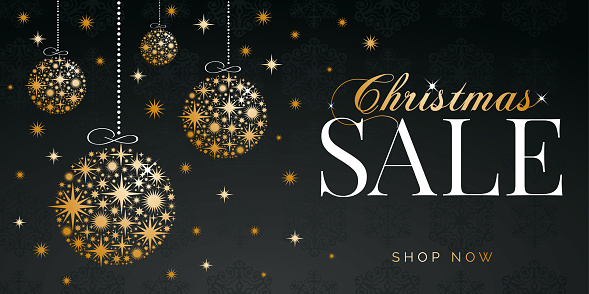 Christmas sale design for advertising, banners, leaflets and flyers.
