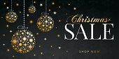 Christmas sale design for advertising, banners, leaflets and flyers. Stock illustration