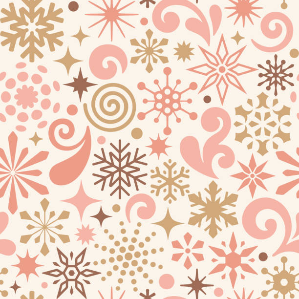 Christmas Seamless Pattern Background vector art illustration