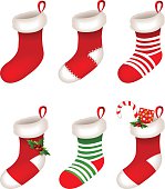 vector file of Christmas socks