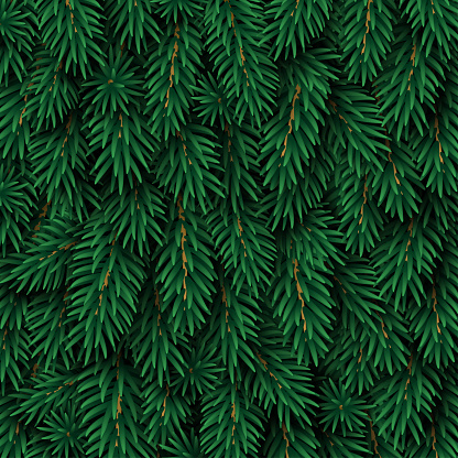 Christmas tree green background