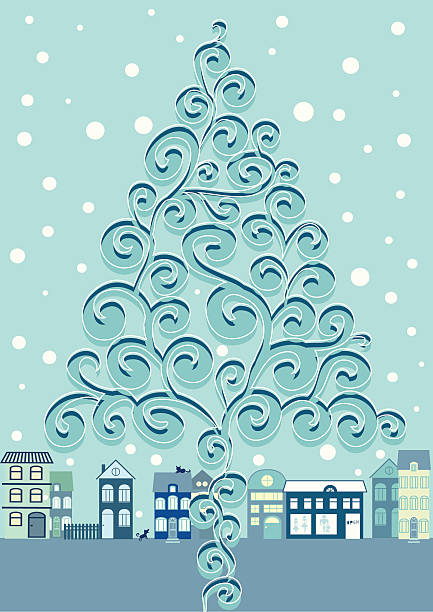 Christmas vector art illustration