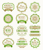 Vector illustration of the Christmas greeting.