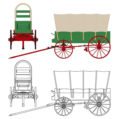 Chuck Wagon. Popular covered wagon.