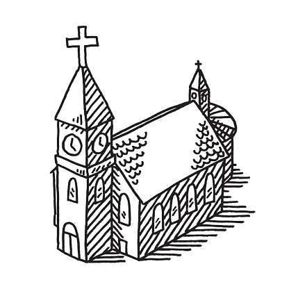 Church Building Drawing