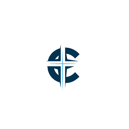 Church logo. Christian symbols.  Church vector logo symbol graphic abstract template - Vector