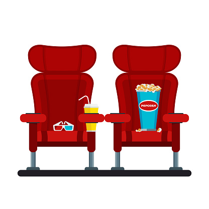 Fauteuil De Cin ma Rouge Vecteurs libres de droits et plus Fauteuil De Cin ma Rouge Vecteurs libres de droits et plus