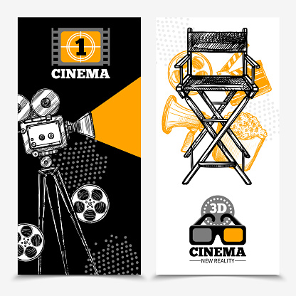 cinema vertical banners