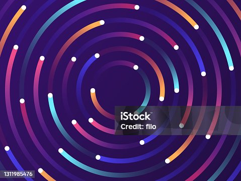 istock Circle Abstract Rotation Background Pattern 1311985476