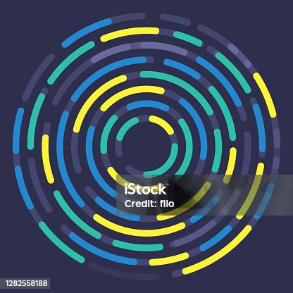 istock Circle Dash Abstract Curve Background 1282558188
