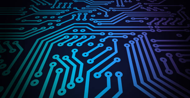 Circuit Board Circuit board background. semiconductor illustrations stock illustrations