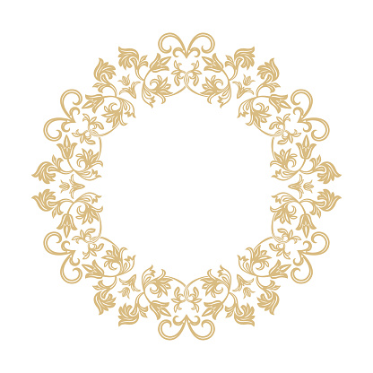 Circular Baroque Ornament Stock Illustration - Download Image Now - iStock