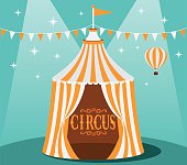 Circus tents background template