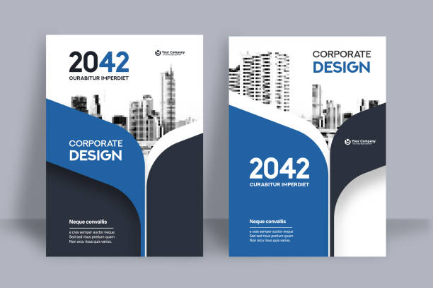 City Background Business Book Cover Design Template City Background Business Book Cover Design Template in A4. Can be adapt to Brochure, Annual Report, Magazine,Poster, Corporate Presentation, Portfolio, Flyer, Banner, Website. brochure cover stock illustrations