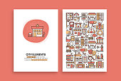 City Elements Related Design. Modern Vector Templates for Brochure, Cover, Flyer and Annual Report.