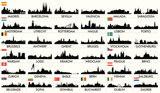 City ​​skyline European countries2