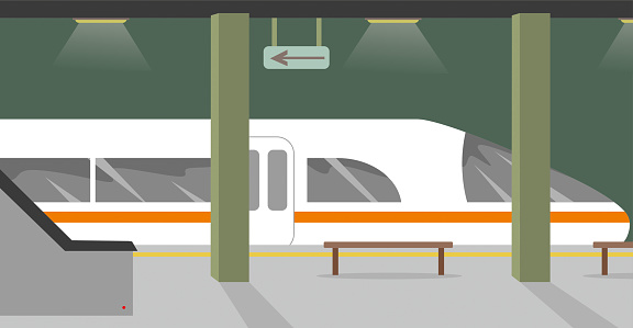 City subway stock illustration