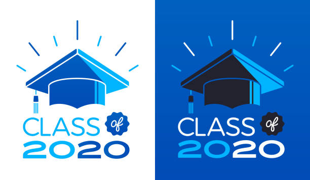 Class of 2020 Class of 2020 symbol. graduation stock illustrations