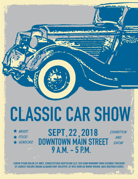 Free Classic Car Show Flyer Template from media.istockphoto.com
