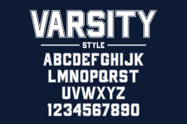 Numbers Sports Varsity Style Jersey 2 Digit Vinyl Decal Sticker 