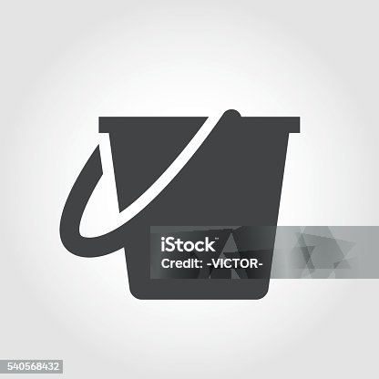 istock Cleaning Bucket Icon - Iconic Series 540568432