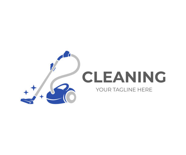Cleaning, hands holding a vacuum cleaner with brilliance of purity, logo design. Steam mop and cleaning service, vector design and illustration Cleaning, hands holding a vacuum cleaner with brilliance of purity, logo design. Steam mop and cleaning service, vector design and illustration airtight stock illustrations