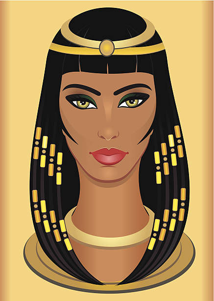stockillustraties, clipart, cartoons en iconen met cleopatra - cleopatra