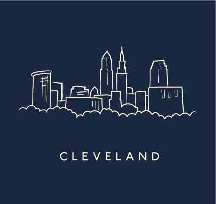 Cleveland Skyline Sketch