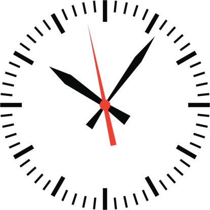 Clock showing time - VECTOR