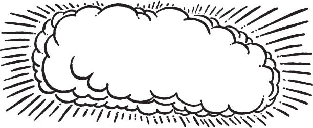 Cloud Border Cloud Border storm borders stock illustrations