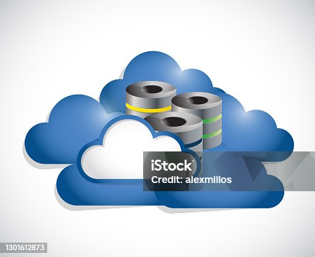 istock Cloud computing and servers illustration design 1301612873