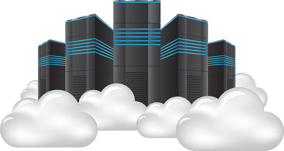 Cloud Computing Server Stock Illustration - Download Image Now - iStock