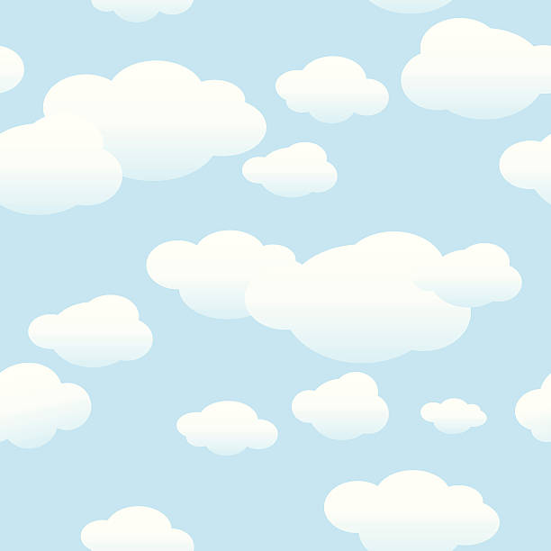 Clouds Background vector art illustration