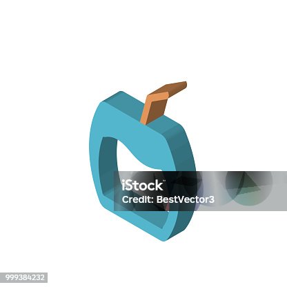 istock Cocktail isometric right top view 3D icon 999384232