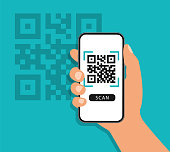 istock QR code scan to smartphone. Qr code for payment. Mobile phone scanning QR-code. Verification. Vector illustration. 1299761035