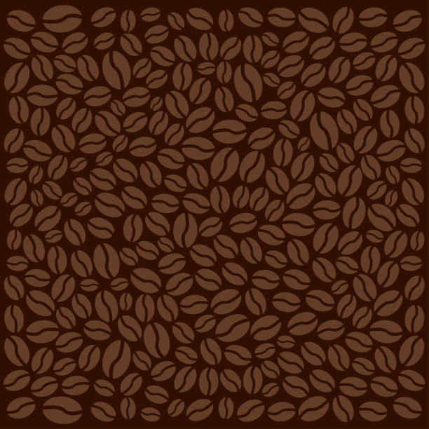 ilustrações de stock, clip art, desenhos animados e ícones de coffee background with beans. vector illustration - background coffee