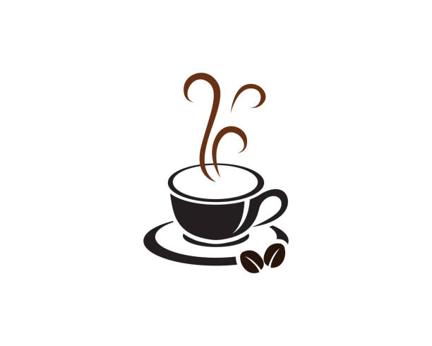 ilustrações de stock, clip art, desenhos animados e ícones de coffee cup logo template vector icon - hot chocolate