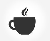 istock Coffee cup symbol icon. 1262293120